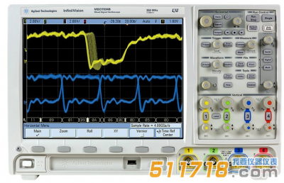 美国AGILENT MSO7034B混合信号示波器