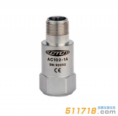 美国CTC AC102-1A/2C/3C/6C通用型加速度振动传感器