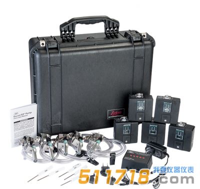 美国Zefon Escort ELF个人采样泵 5件装，带采矿CYC和皮革箱