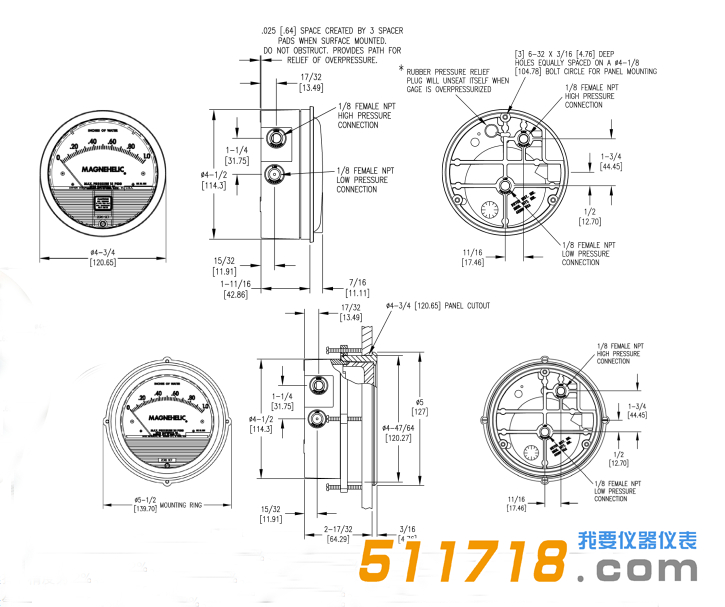 美国Dwyer 2000系列Magnehelic微差压表尺寸.png