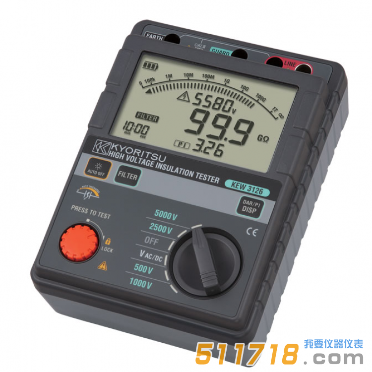 日本共立KEW3126高壓絕緣電阻測試儀