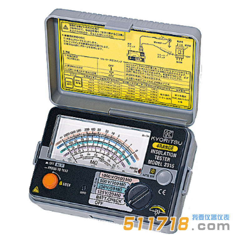 日本KYORITSU(共立) MODEL 3316絕緣電阻測試儀
