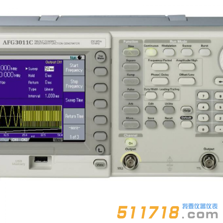 美國Tektronix(泰克) AFG3011C任意波形/函數發生器