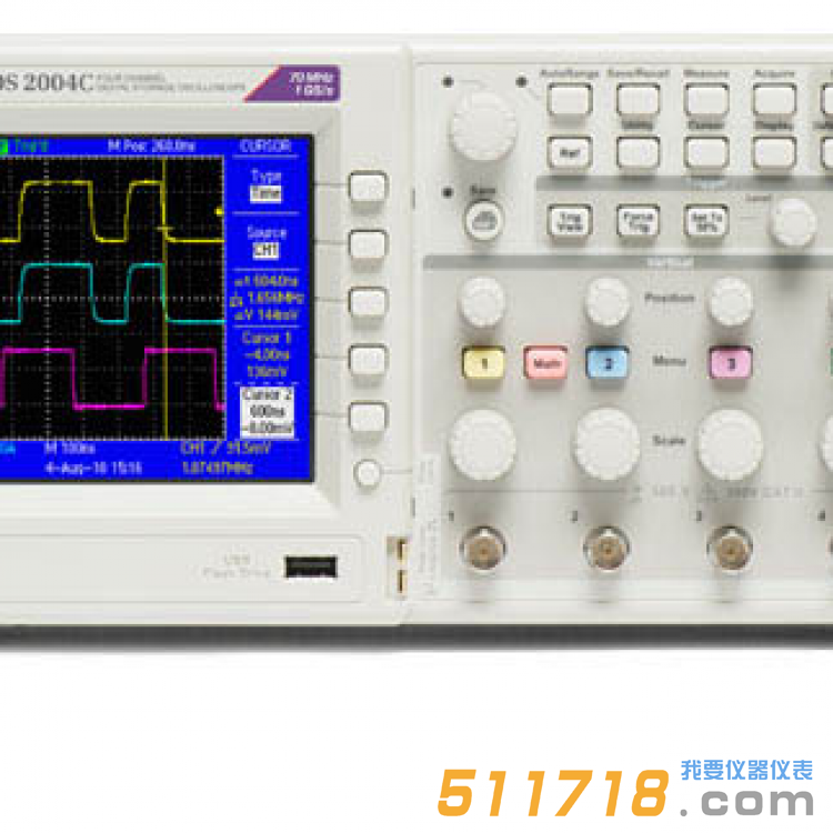 美國Tektronix(泰克) TDS2004C數字存儲示波器