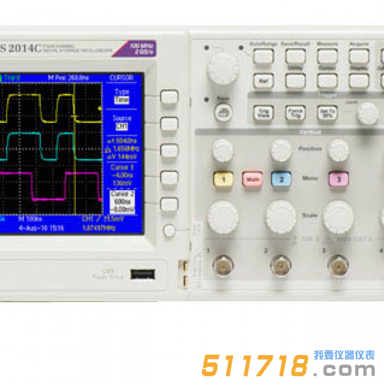 美國Tektronix(泰克) TDS2014C數(shù)字存儲示波器