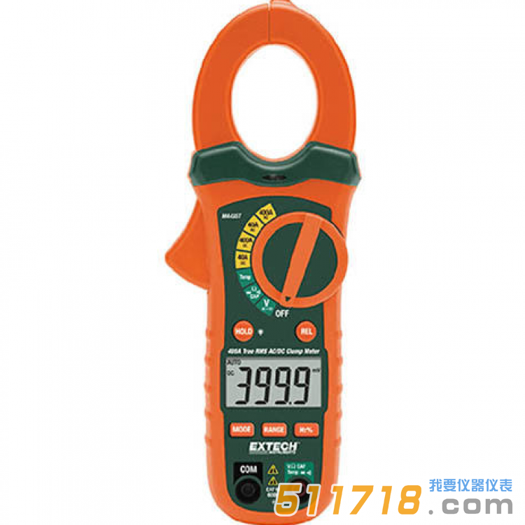 美國EXTECH MA435T 400A真有效值交流/直流鉗型表