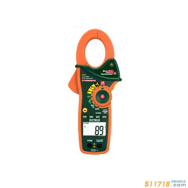 美國EXTECH EX840 1000A交流/直流真有效值鉗/數(shù)字萬用表+紅外測溫儀