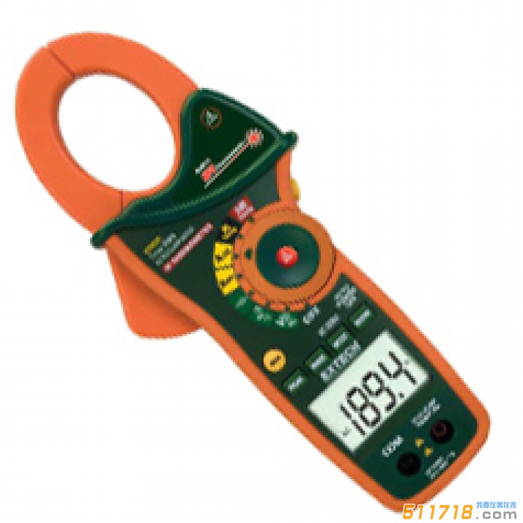 美國EXTECH EX830 1000A真有效值交流/直流鉗型表紅外測溫儀