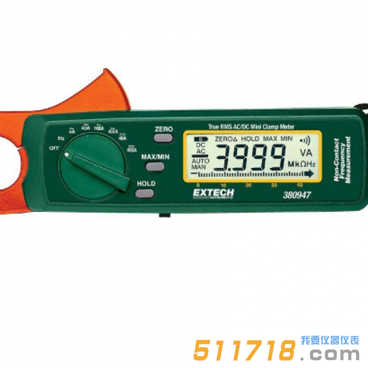 美國EXTECH 380947 400A真有效值交流/直流迷你鉗表