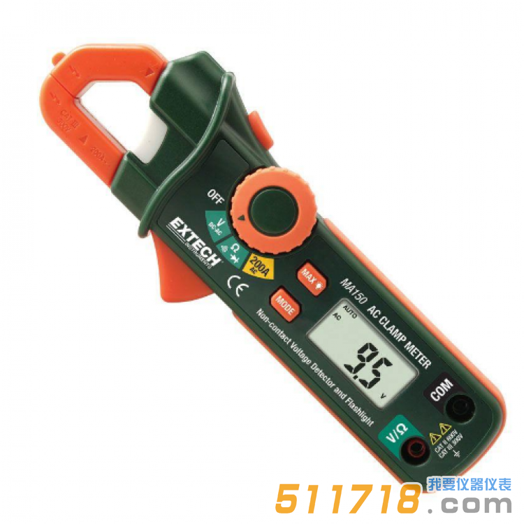 美國(guó)EXTECH MA150 200A迷你交流鉗表+ NCV探測(cè)器