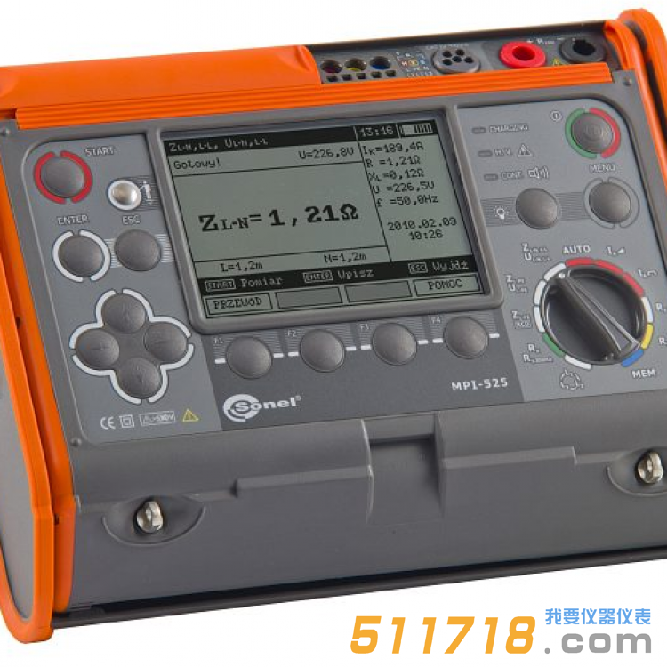 波蘭SONEL S.A.(索耐) MPI-525多功能電氣安全測試儀