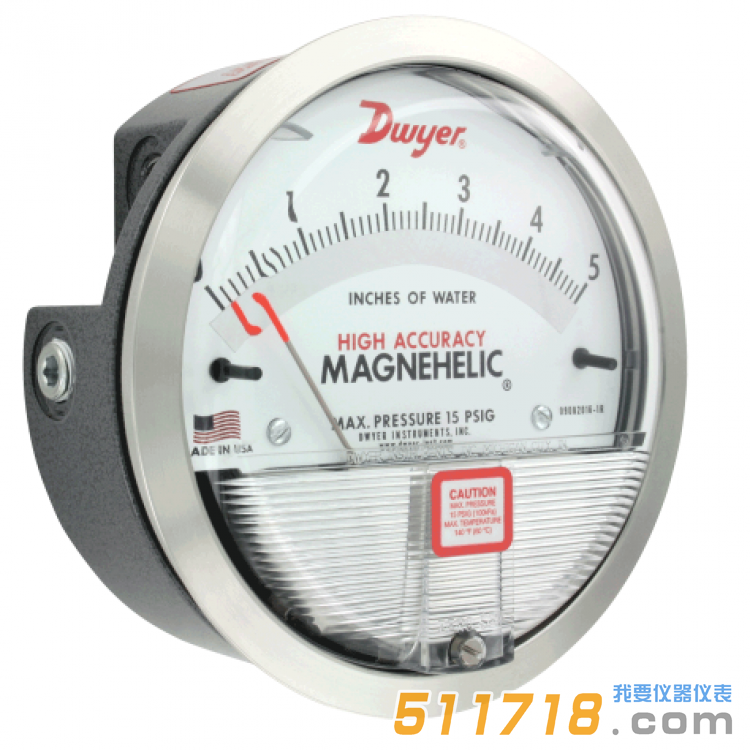 美国Dwyer MAGNEHELIC 2000系列差压表