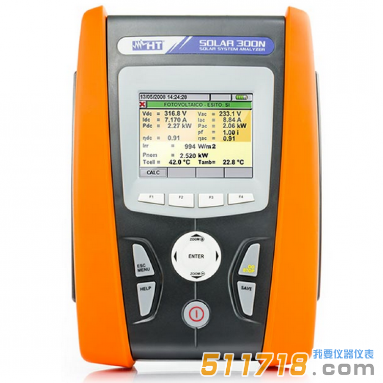 意大利HT SOLAR 300N太陽能光伏系統電能質量測試儀