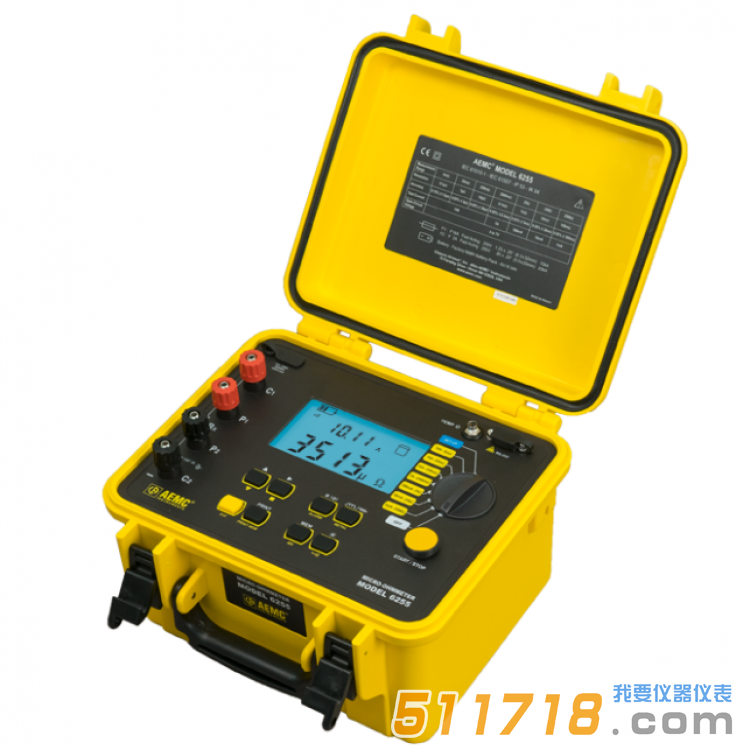 美國(guó)AEMC 6255便攜式10A、0.1μΩ分辨率數(shù)字微歐姆計(jì)