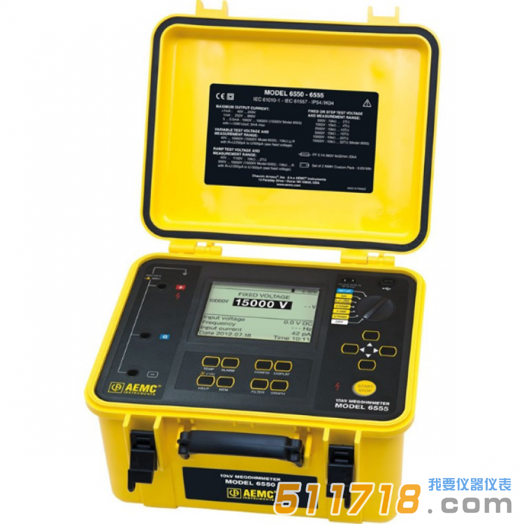 美國(guó)AEMC 6555便攜式兆歐表