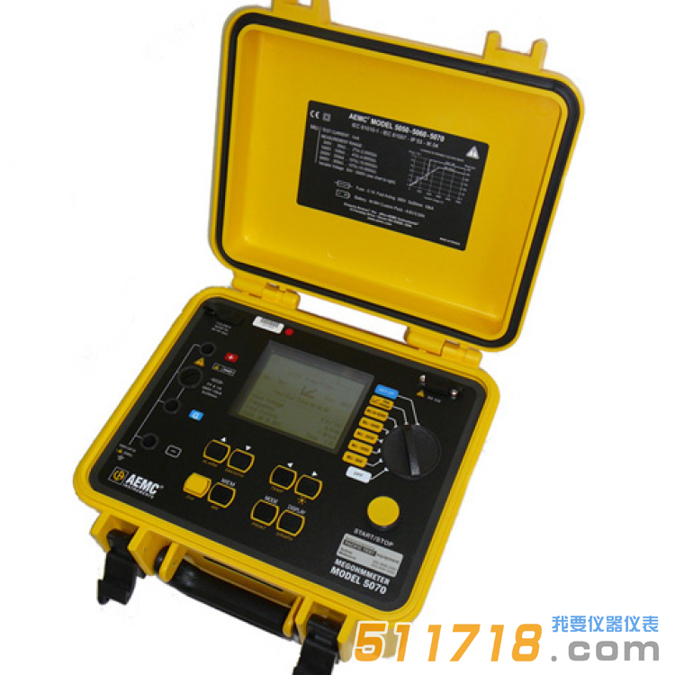 美國AEMC 5070便攜式可編程兆歐表